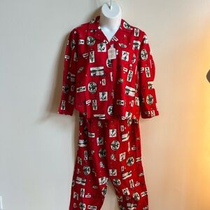Intimate Essentials cabin pajamas with fish and bear Pajama Set